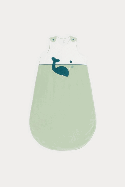 Gigoteuse Okaïdi / Obaïbi TOG 2 : Gigoteuse velours baleine vert bébé garçon
