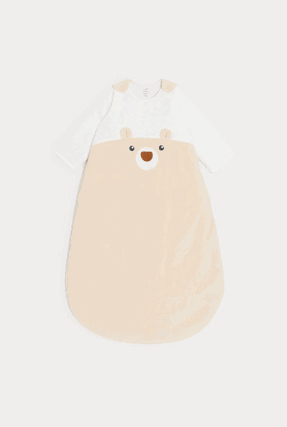 Gigoteuse Okaïdi / Obaïbi TOG 2 : Gigoteuse velours manches amovibles beige bébé fille